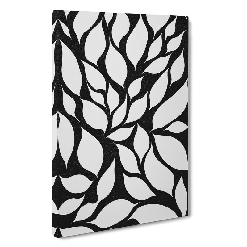Leaves Pattern No.3 - Wrapped Canvas Print, 50cm H x 35cm W x 3cm D
