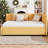Space Saving Full Upholstered Daybed with Twin Trundle - No Box Spring Needed, Sturdy Wood Frame & Linen Fabric-645823861