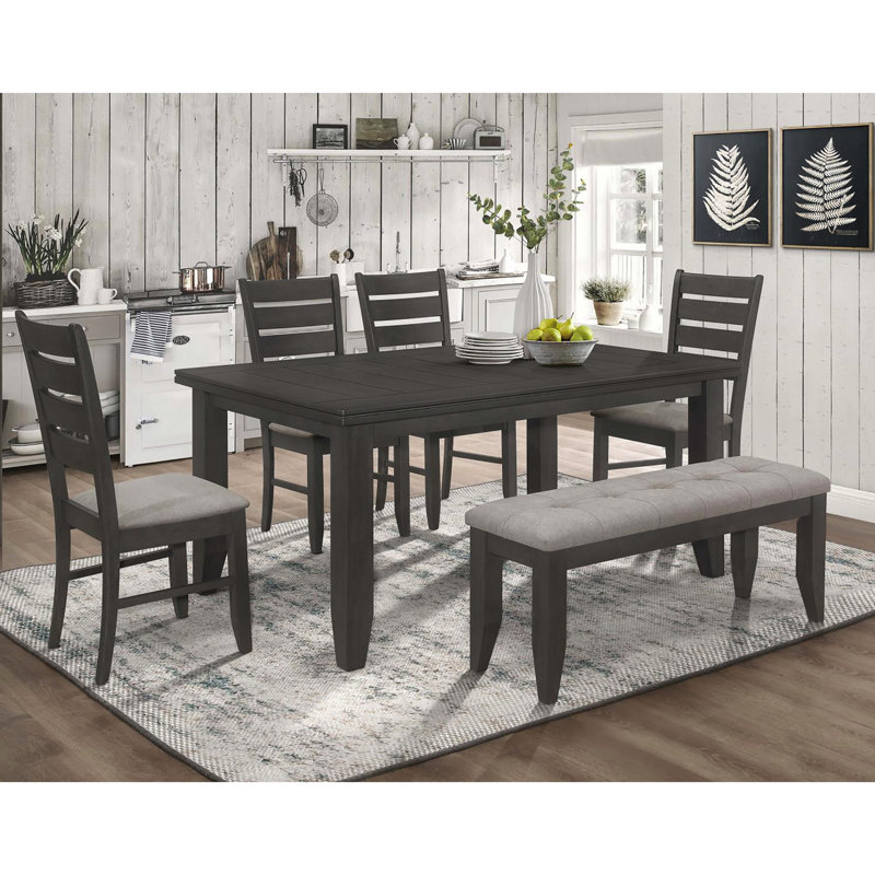 De 2 chaises à dossier gris - rembourrées pour le confort du repas, rembourrage en mousse confortable et design élégant