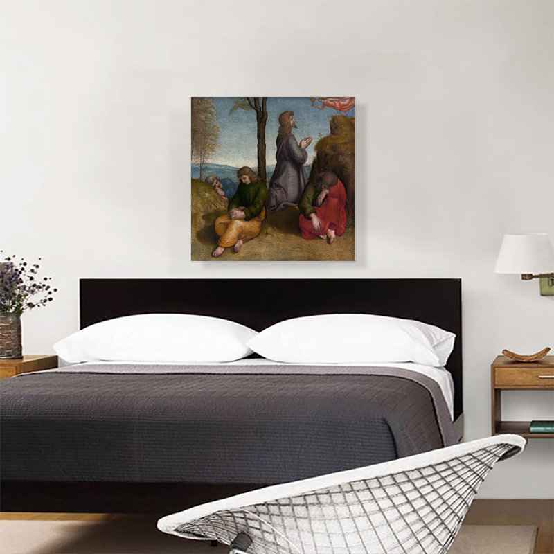«The Agony in the Garden 1504» par Raphael, reproduction d'art sur toile tendue, H 26 po x l 26 po x P 0,75 po