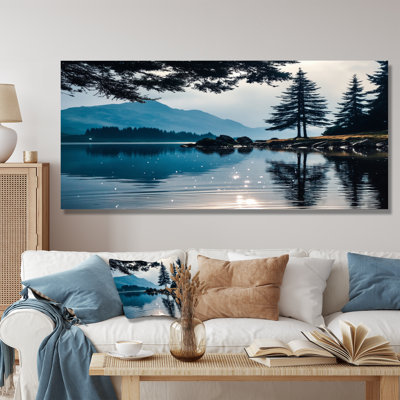 Morning Lake Calm In Vancouver - Vancouver, reproduction d'art sur toile, paysage urbain noir