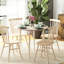 Petite table de cuisine 35 po, abattant rabattable, pieds en bois massif, chêne, optimise l'espace de 35 po pliant pour les espaces, chêne, s'adapte à un décor moderne