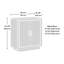 Armoire de rangement en bois au design fonctionnel, gris moyen