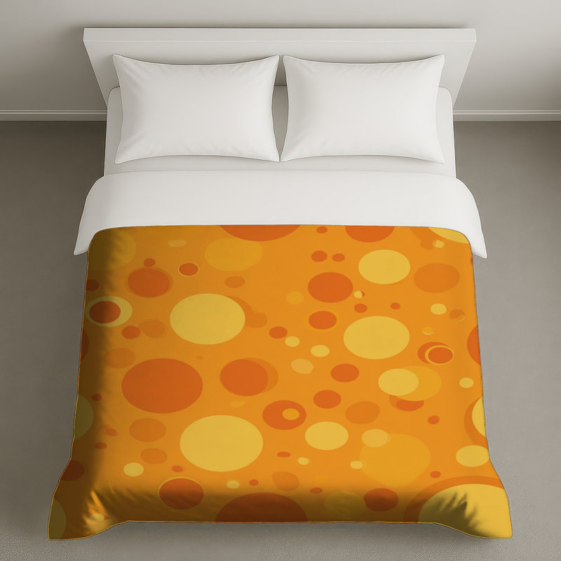 Housse de couette abstraite Circles Bedding, Grand lit