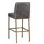 Tabouret de comptoir rembourré avec cadre en métal Mcowenen - gris-1126285375-1126196779