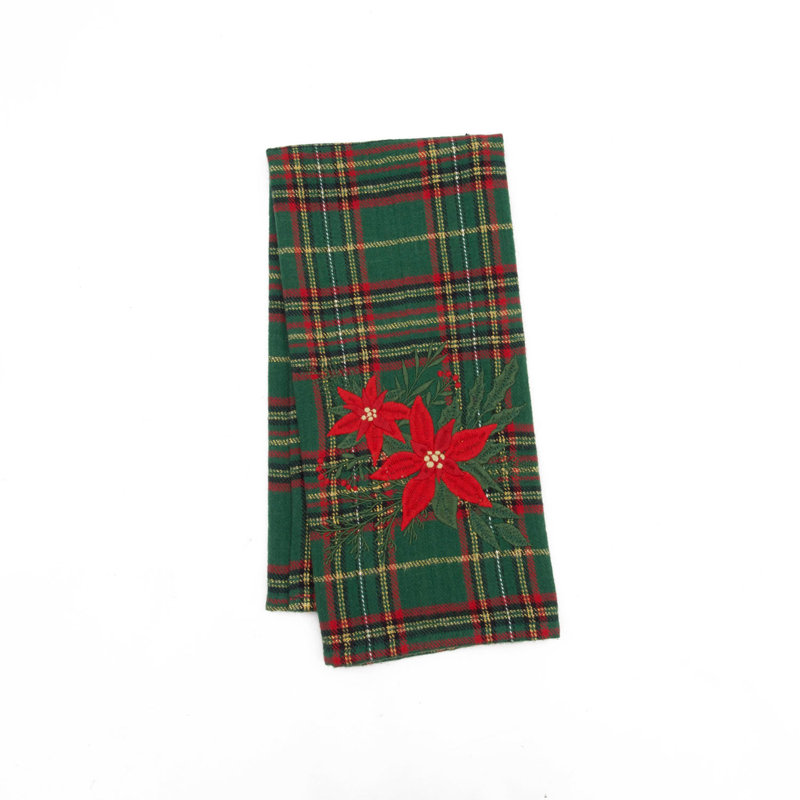 Serviette de Noël Poinsettia