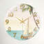 Horloge murale voilier paume moderne en verre-1187231568