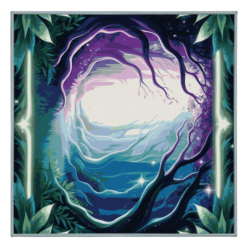 Mystic Vines Rug, Square 7'