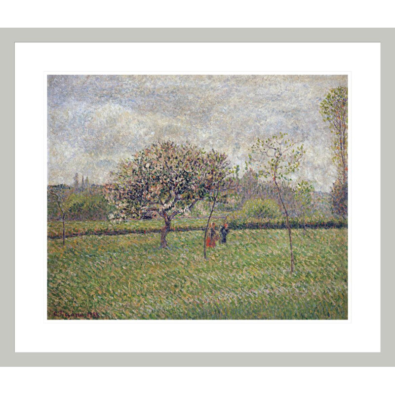 «Apple Tree Blossom at Eragny» par Camille Pissarro, impression giclée sur cadre, 23.5" H x 27.35" W