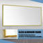 Miroir mural en aluminium brossé-100726149