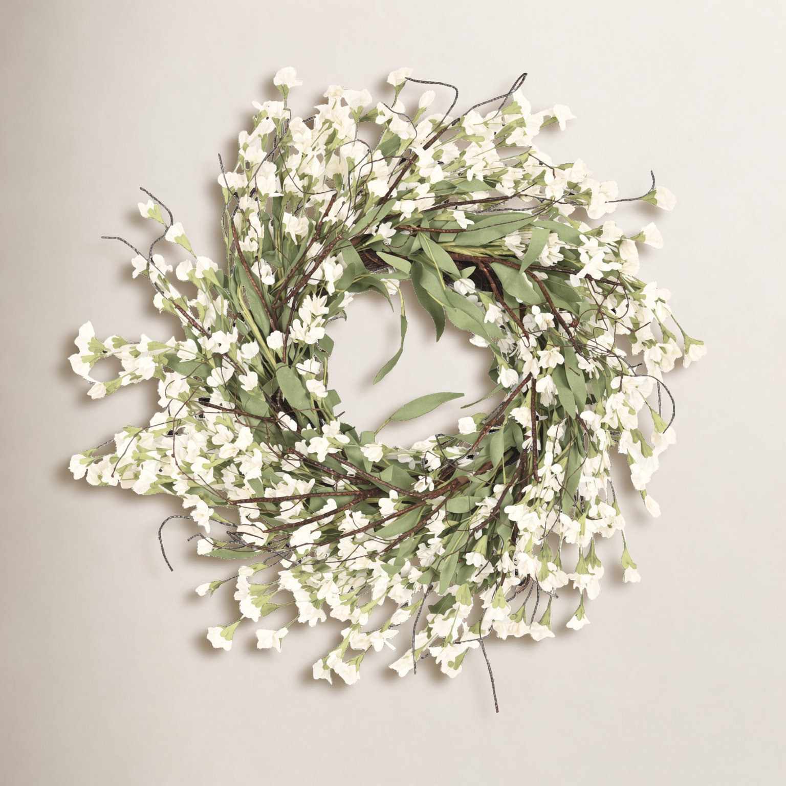 24" Handcrafted Forsythia Wreath