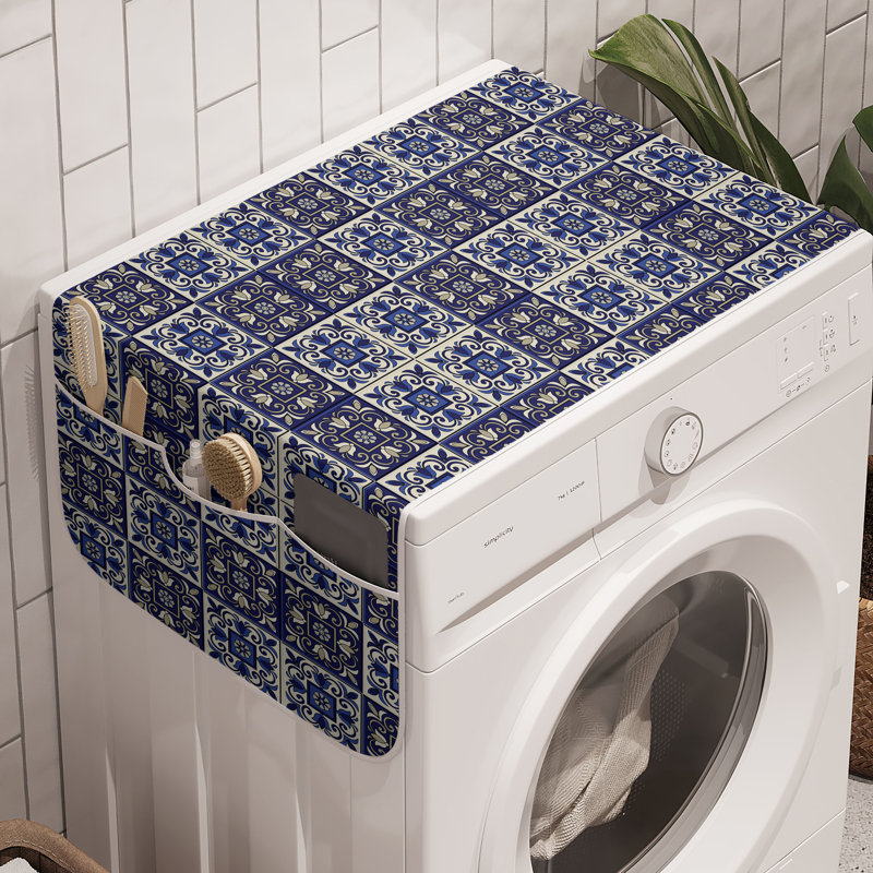 Ensemble de 2 pièces de rangement pour machine à laver East Urban Home