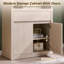 Grande armoire de rangement de 72 po avec portes et tiroir Apollo Maud-129507269