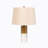 Modern Two Tone Cylinder Marble And Brass Metal Base Table Lamp-100852276