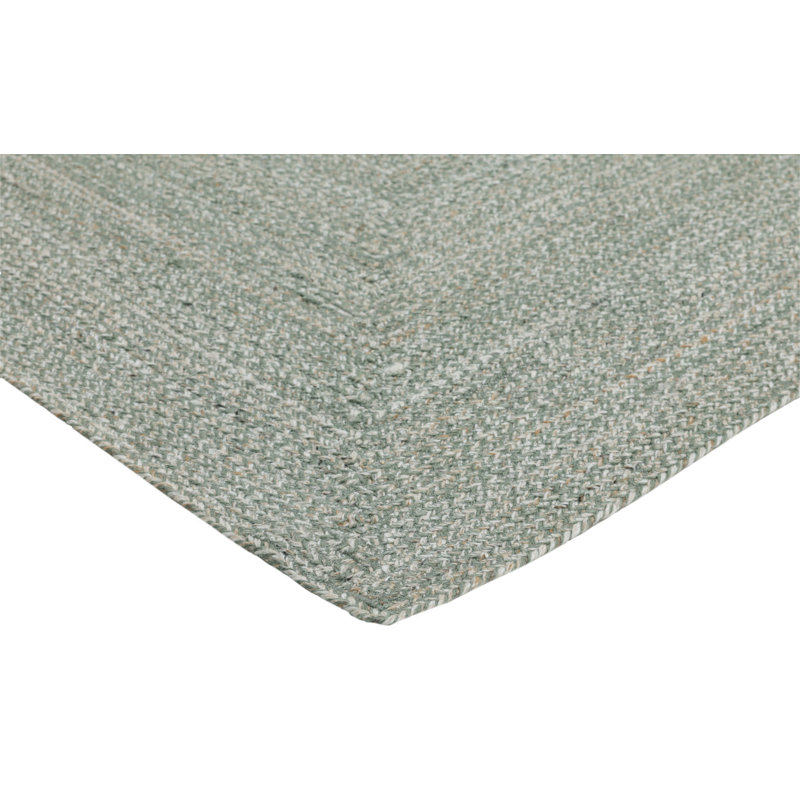 Layla Hand Braided Polyester Indoor Rug, 7'9x9'9, Green