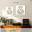 Crowle - girafe à motif floral-111895694
