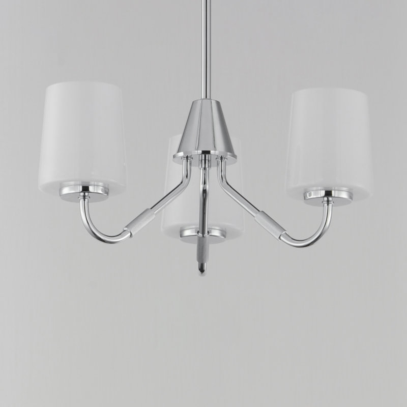 Durham-Mini Chandelier, Polished Chrome