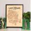 Las Vegas City Map - No Frame Print-348857233