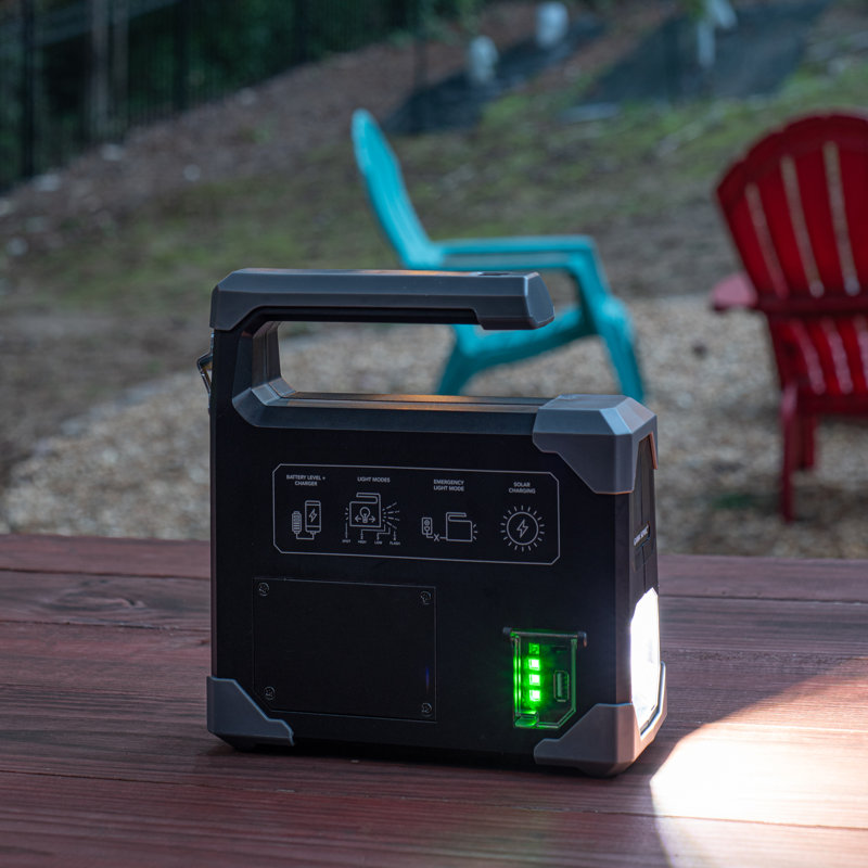 Solar Emergency Flashlight and Camping Lantern with USB Charging Port 