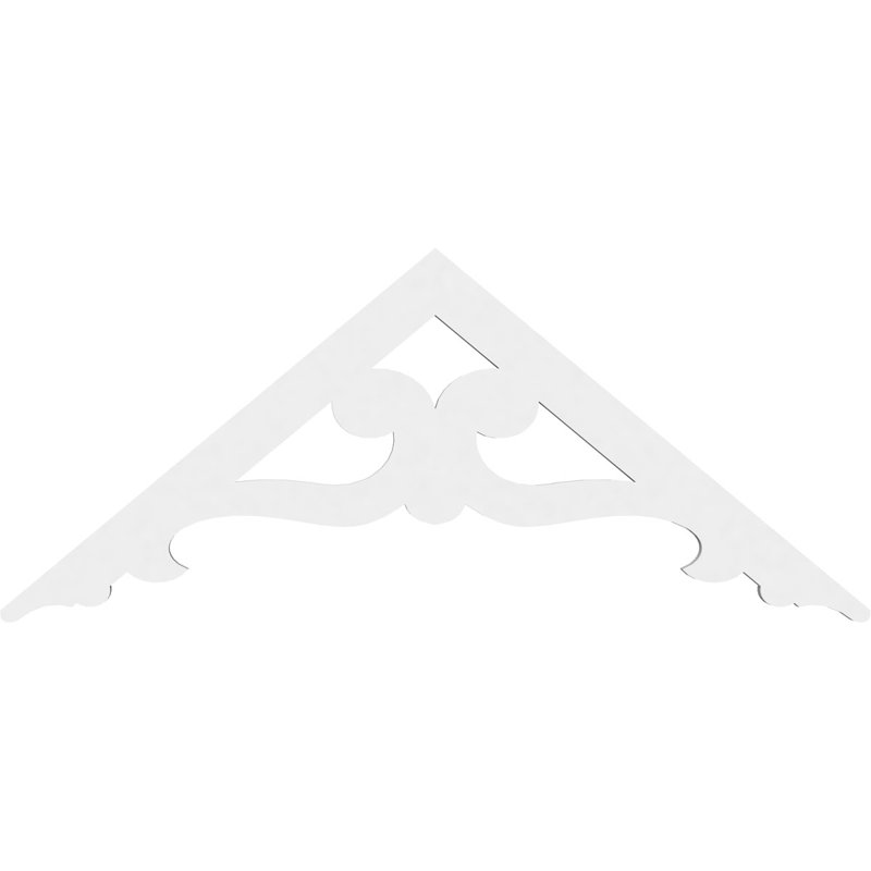 Pignon en PVC de qualité architecturale Brontes, H 15 po x l 36 po x P 1 po, 10 / 12
