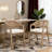 Wooden Frame Counter Stool With Rattan Back