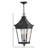 Chapel Hill Museum Black 3 -Bulb 26" H Outdoor Hanging Lantern