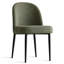  Chaise parsons en lin rembourrée avec pieds en métal-549795889