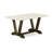 5-piece Dining Table Set Includes Kitchen Table and 4 Parson Chairs - Distressed Jacobean Finish-537540797-537540799