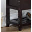 Banc avec rangement pour chaussures, espresso