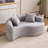 Boneless Full Sponge Chenille Curved Compression Double Sofa-68344762