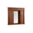 W H Surface Framed Medicine Cabinet with Mirror and Fixed Shelves-812077196-864464994