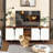 Double Hidden Cat Litter Box with four doors