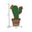 Tableau de cork / tableau d'affichage mural en forme de cactus