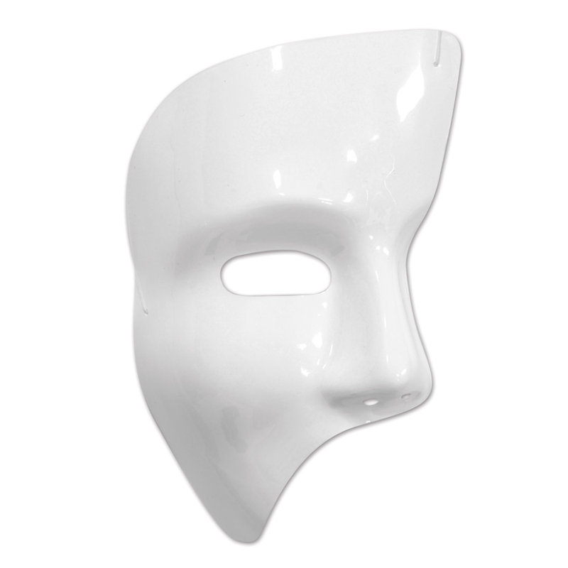 Masque fantôme - paquet de 24, Blanc