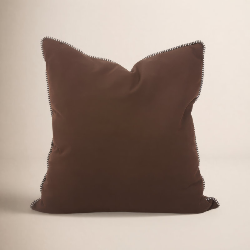 Delijah Square Indoor/Outdoor Pillow Cover & Insert, Seascape Moss, 24" x 24"
