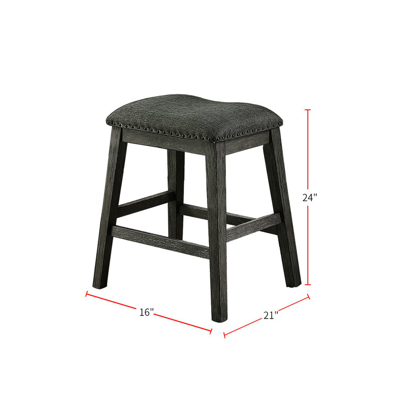 Ensemble de 2 tabourets de comptoir rembourrés