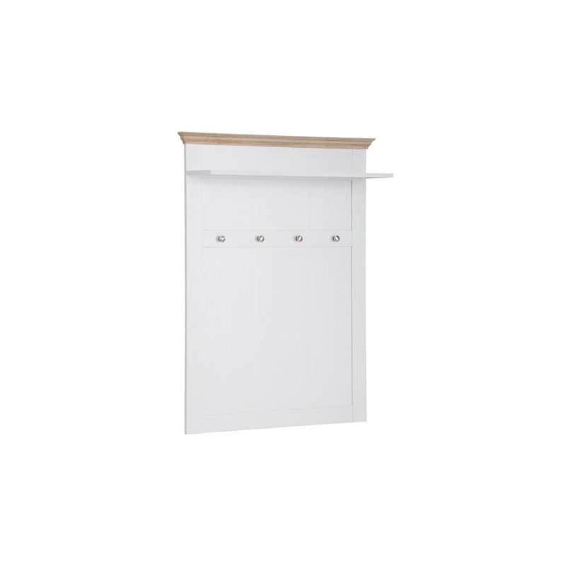 Rawls 4 - Hook Panel Hardware, White / Oak