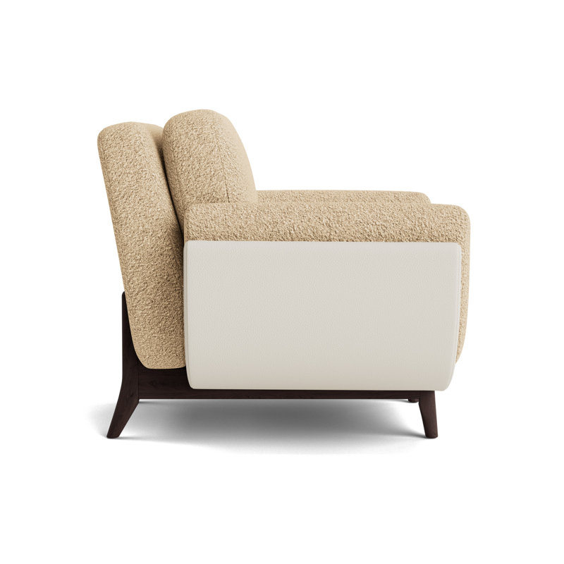 Regatta Chair, Berber - Dune/Greenwich Performance Leather- Cream, Java