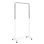 33'' Metal Rolling Industrial Pipe Clothing Rack