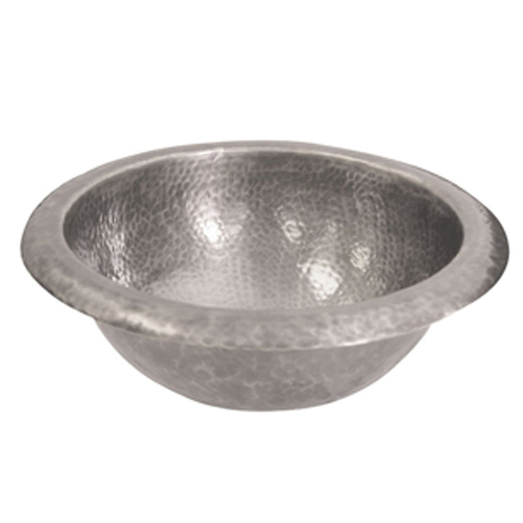 Barclay Abita 12'' Metal Circular Bathroom Sink with Overflow