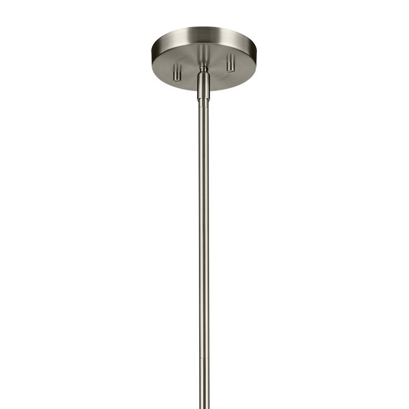 14" 1-Light Globe Pendant, Nickel