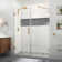 Nautis XL 61.25 in. to 62.25 in. W x 80 in. H Hinged Frameless Shower Door w/Clear StarCast Glass