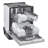 24 in. Stainless Steel Front Control Built-In Dishwasher with Stainless Steel Tub, Quadwash, Dynamic Dry, ADA, 48 dBA