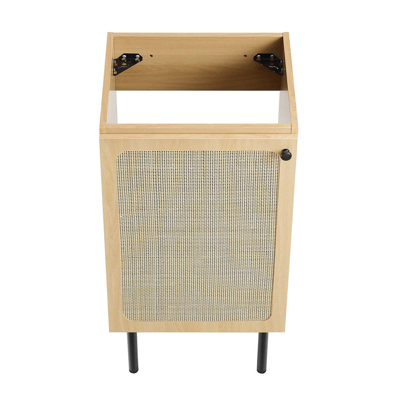 Base de meuble-lavabo simple 17 po. Modway, Chêne