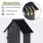 Garden 70.5" H x 25.6" W x 18.1" D Outdoor Storage Cabinet Tool Shed-42352451