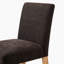 Chaise de salle à manger rembourrée en lin 18,5 po (ensemble de 8)-1822706184
