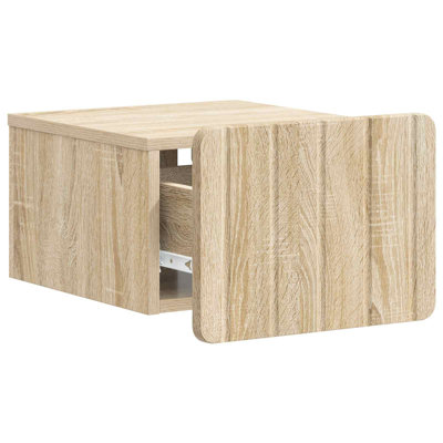 33cm W Manufactured Wood Bedside Table