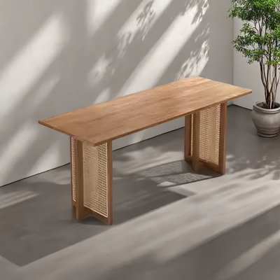 Rattan household dining table