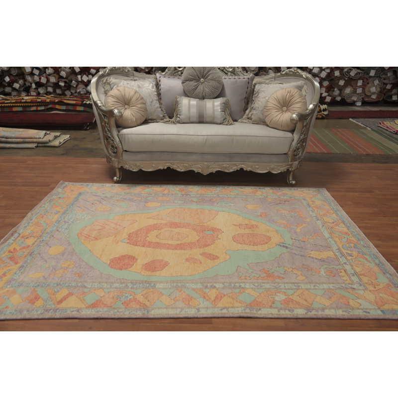 Tapis turc Oushak en laine 6 x 8
