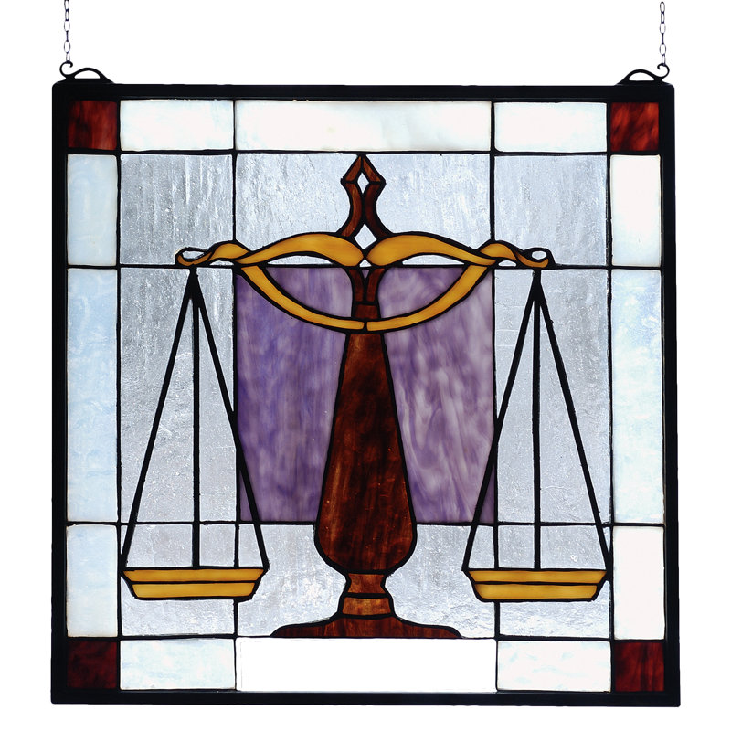 Americana Judicial Stained Glass Window